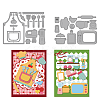 Kitchen Theme Carbon Steel Cutting Dies Stencils DIY-WH0309-4283-1