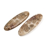 Natural Fossil Coral Pendants G-B187-01C-02-2