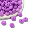 100Pcs Food Grade Eco-Friendly Silicone Beads SIL-YW0001-84E-1