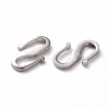 Brass S Hook Clasps KK-L205-04P-2