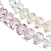 Transparent Painted Glass Beads Strands X1-DGLA-A034-T8mm-A15-4