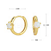 Colorful Opal Ear Studs in Sterling Silver for Trendy and Fashionable Look LS-ST9081273-1