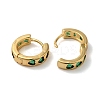 Rack Plating Brass Micro Pave Cubic Zirconia Hoop Earrings EJEW-L224-57G-02-2