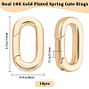 10Pcs Brass Spring Gate Rings KK-BBC0015-57G-01-2