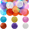 36Pcs 6 Colors Dyed Natural Capiz Shell Pendants FIND-SC0017-50-1