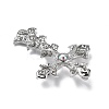 Cross Alloy Rhinestone Brooch Pins LS-JEWB-Z034-06P-01-2