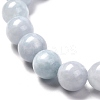 Natural Aquamarine Beads Stretch Bracelet Set for Men Women Girl Gift BJEW-JB06709-13