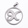 Non-Tarnish 304 Stainless Steel Pendants STAS-K162-077P-1