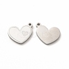 304 Stainless Steel Enamel Charms STAS-F291-08P-03-1