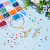 24 Strands 24 Colors Imitate Austrian Crystal Bicone Frosted Glass Beads Strands GLAA-AR0001-58-4