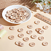 Flat Round Wood Buttons DIY-LP0001-14B-3