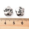 304 Stainless Steel European Beads STAS-S147-02C-3