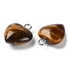 Natural Tiger Eye Pendants G-E603-01P-06-3