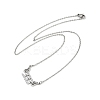 201 Stainless Steel Number 333 with Butterfly Wings Pendant Necklaces LS-NJEW-P332-01A-P-4