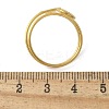 304 Stainless Steel Round Wrap Open Cuff Rings for Women Men RJEW-Z071-02B-G-5