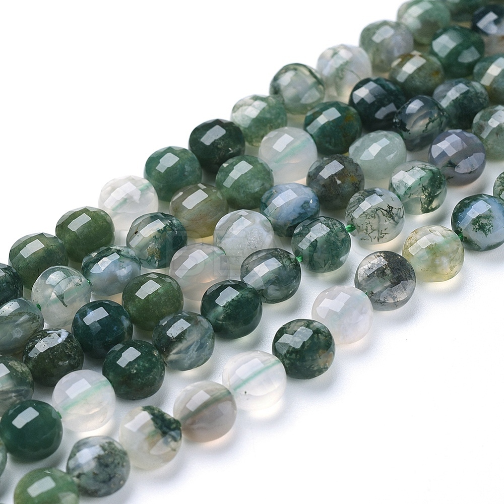 Wholesale Natural Moss Agate Beads Strands - KBeads.com