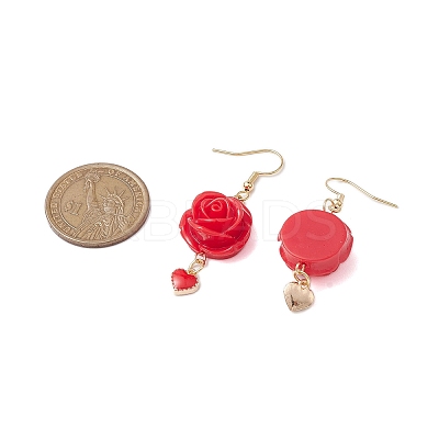 Resin Dangle Earrings EJEW-JE06014-S-1