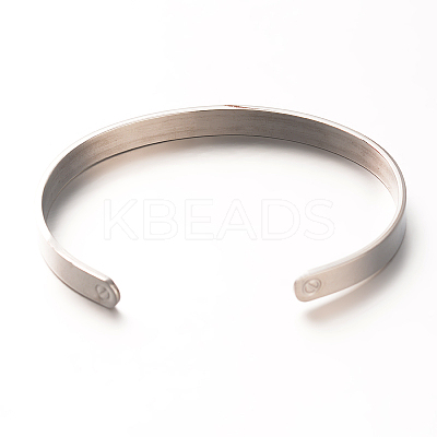 Tarnish Resistant Love & Dream & Luck 304 Stainless Steel Cuff Bangles BJEW-N263-01-1