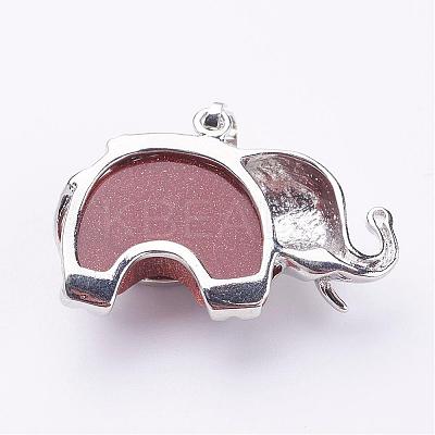 Natural & Synthetic Mixed Stone Pendants G-P268-M-1