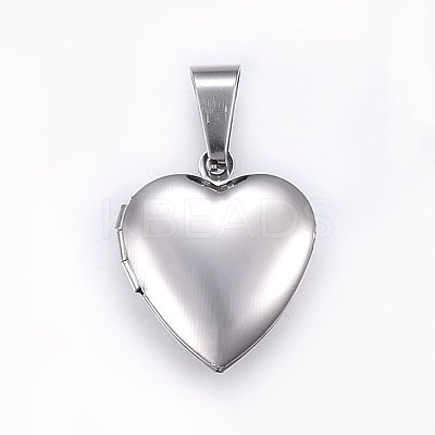 Tarnish Resistant 316 Stainless Steel Locket Pendants STAS-O103-28P-1