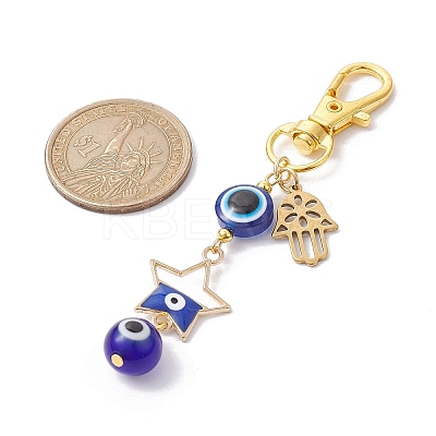 Alloy Enamel Pendant Decorations HJEW-JM01677-04-1