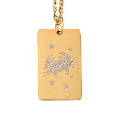Golden 202 Stainless Steel Constellation Pendants Necklaces LS-NJEW-K380-02G-03-1