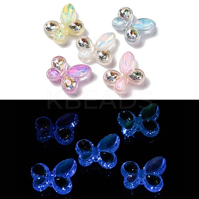 Luminous Transparent Acrylic Beads MACR-F080-06-1