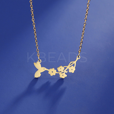 304 Stainless Steel Pendant Necklaces LS-NJEW-H010-01G-1