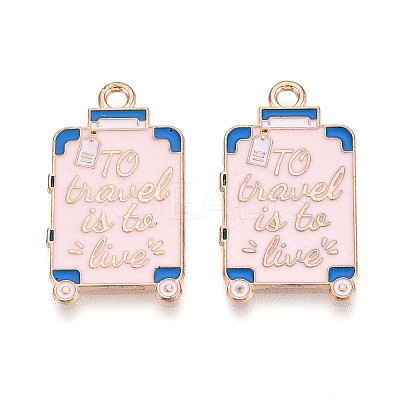Alloy Enamel Pendants FIND-B007-03LG-1