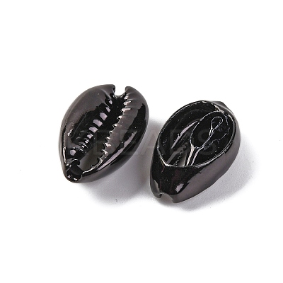 Baking Paint Cowrie Shell Beads SSHEL-M023-01B-1