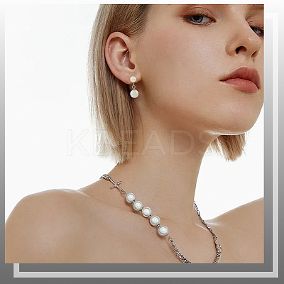 304 Stainless Steel Stud Earring Findings EJEW-SP0001-17E-1