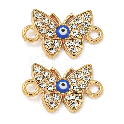 Alloy Blue Enamel Connector Charms ENAM-S003-02E-1