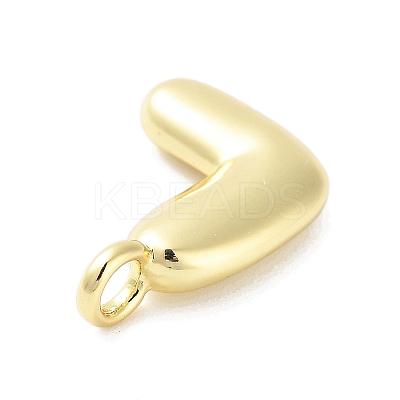 Rack Plating Brass Balloon Letter Pendants KK-C050-01G-L-1
