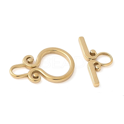 304 Stainless Steel Toggle Clasps STAS-H483-44G-1