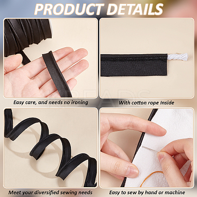 Satin Lip Cord Trim OCOR-WH0045-42B-1