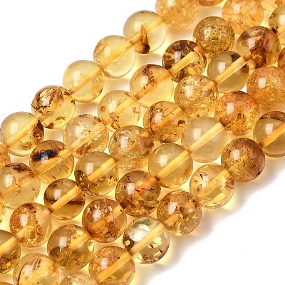 Natural Amber Beads Strands G-K376-H03-02-1