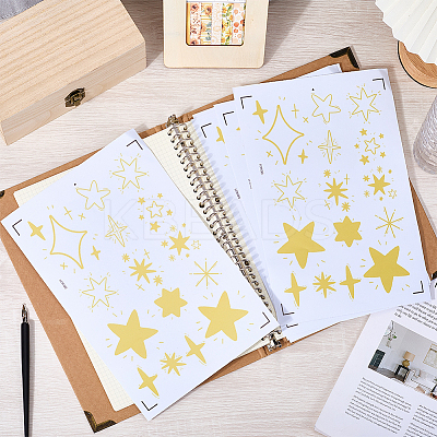 PVC Plastic Star Wall Stickers DIY-WH20009-43-1
