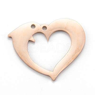 Ion Plating(IP) 304 Stainless Steel Pendants STAS-P280-17RG-1