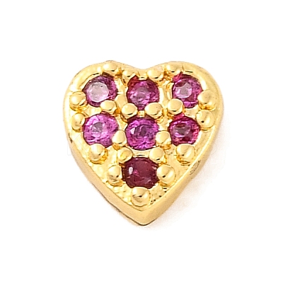 Rack Plating Brass Micro Pave Clear Cubic Zirconia Cabochons KK-F874-02G-07-1