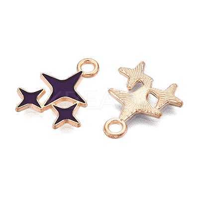 Alloy Enamel Pendants ENAM-T020-38F-RS-1