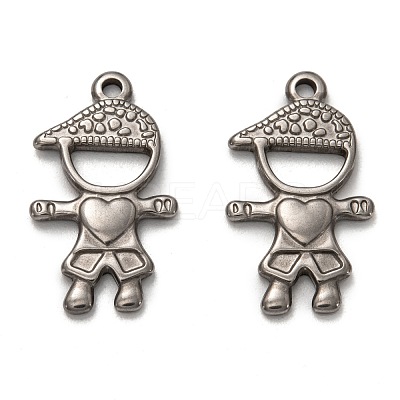 Non-Tarnish 304 Stainless Steel Pendants STAS-P257-02P-1