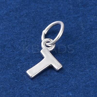925 Sterling Silver Letter Charms STER-C012-01S-T-1