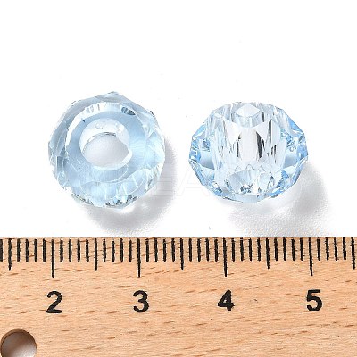Transparent Resin European Beads X1-RESI-B020-05D-1