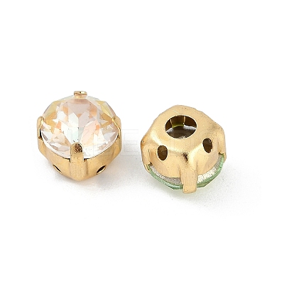 Brass Glass Rhinestone Sew on Rhinestones RGLA-U001-03G-02-1