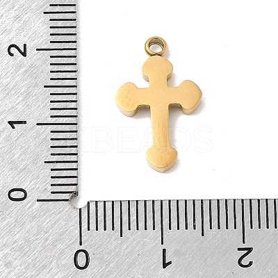 304 Stainless Steel with Rhinestone Pendants STAS-Z179-32G-1