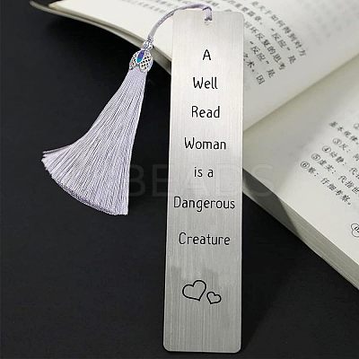 3Pcs Stainless Steel Bookmarks AJEW-FG0001-44J-1
