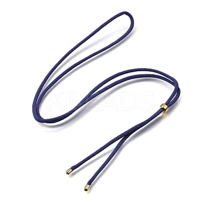 2.5MM Adjustable Braided Nylon Cords Necklace Making FB-CBAA152-02G-1