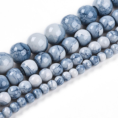 Baking Paint Glass Beads X1-DGLA-N003-10mm-C07-1