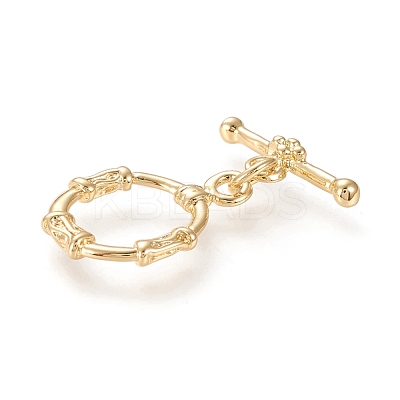 Brass Toggle Clasps KK-M108-B01-1