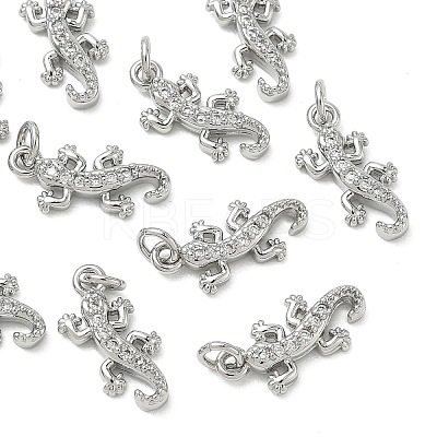SHEGRACE Brass Micro Pave Cubic Zirconia Pendants XGRQ3D743-461P-1